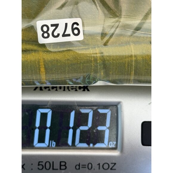 Anu Women Silk Chartreuse Blazer Jacket Large 3/4 Sleeve Luxe Statement Chic - Picture 8 of 8